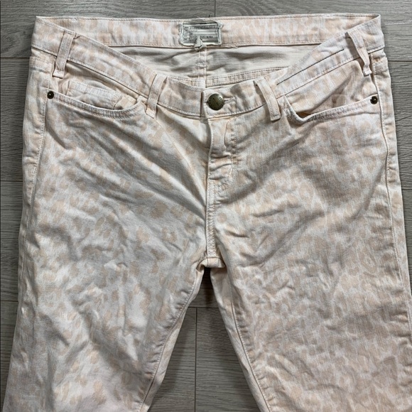 Current/Elliott The Stiletto Skinny Jeans in Dusty Peach Leopard - Picture 9 of 16